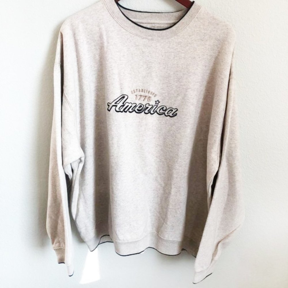 Croft & Barrow America Sweatshirt Size XL